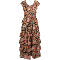 Bohemian Maxi Dress - Rose Garden