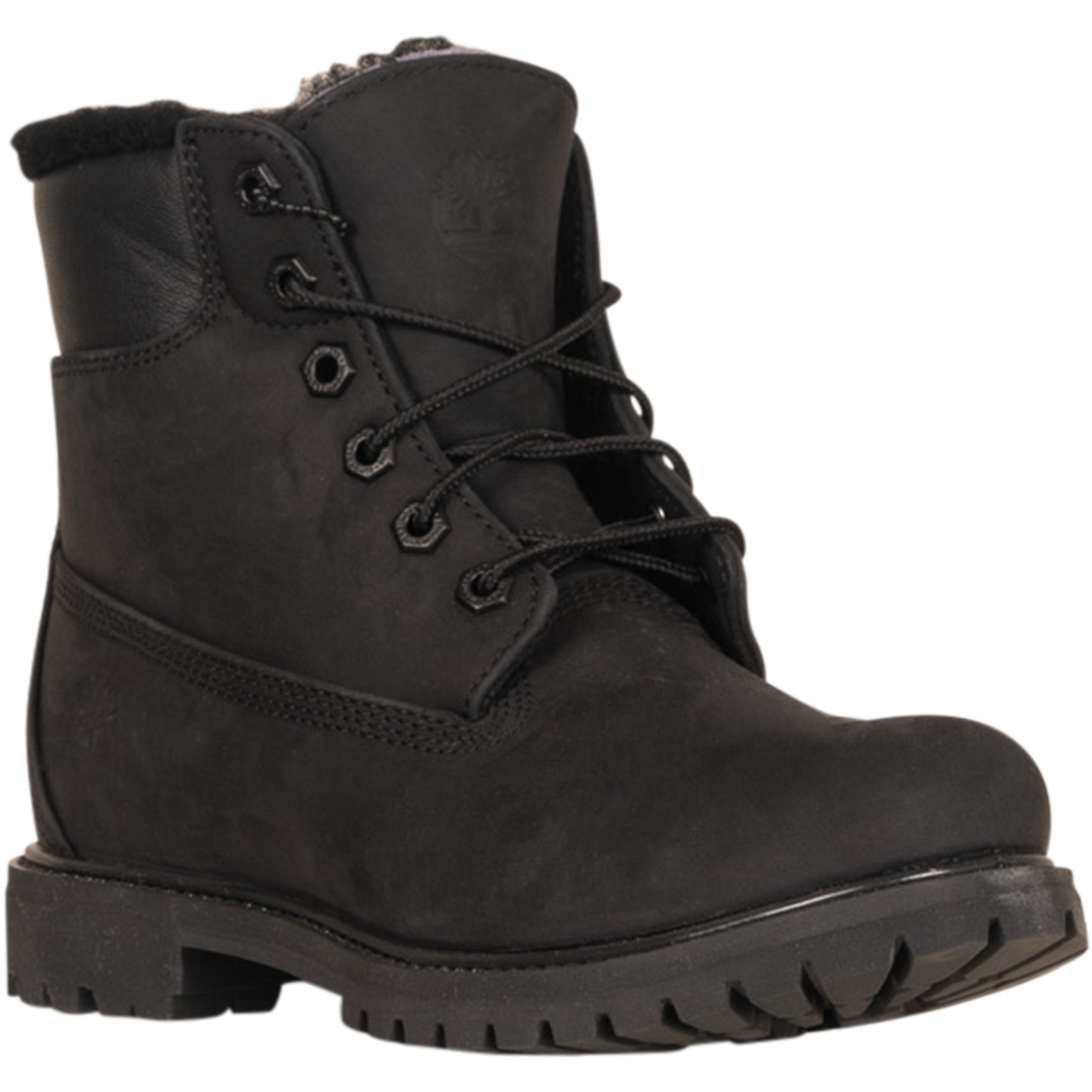 Timberland Premium 6 Inch Fur Lined Waterproof Boot - Black