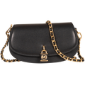 Mila Small Chain Sling Messenger Bag - Black
