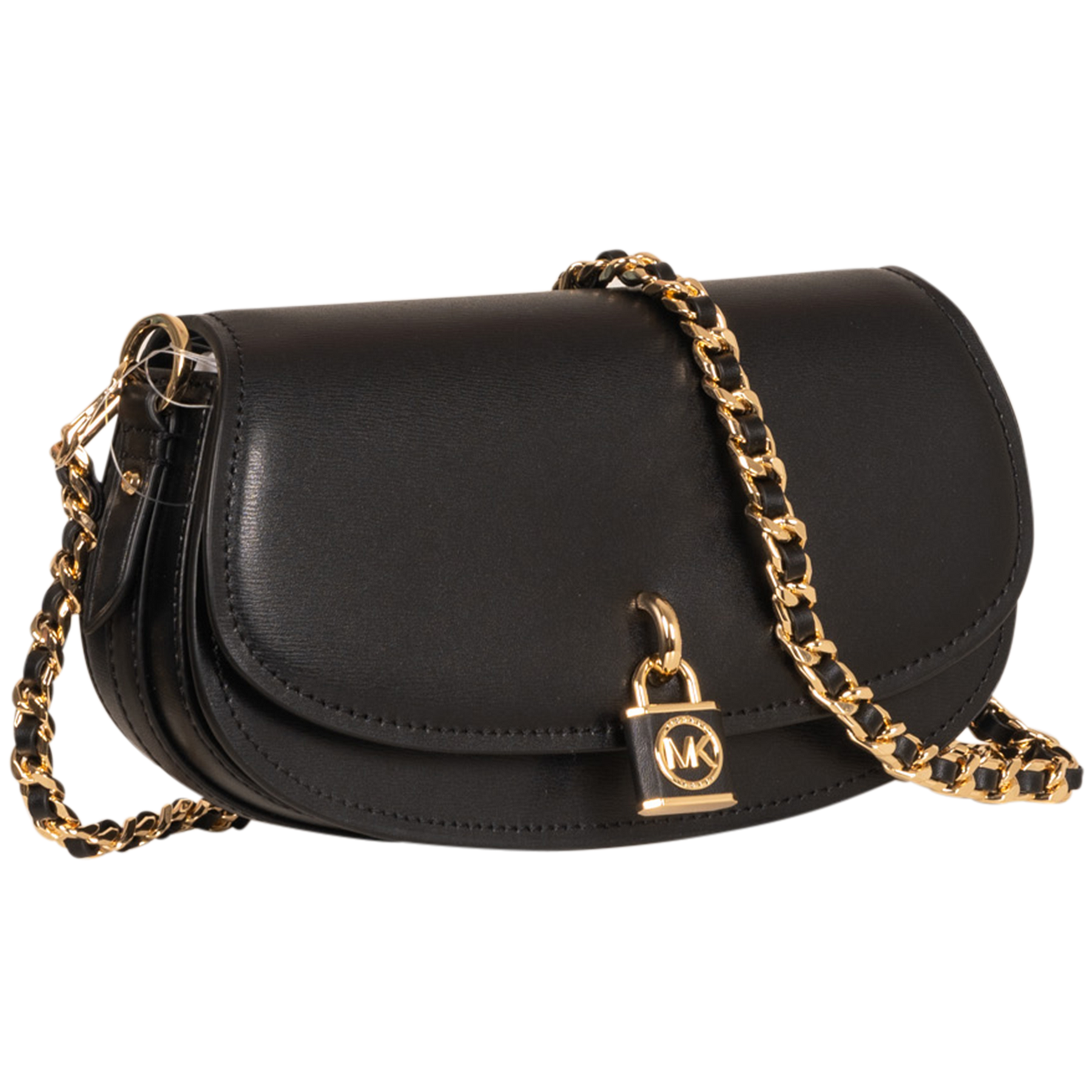 Mila Small Chain Sling Messenger Bag - Black
