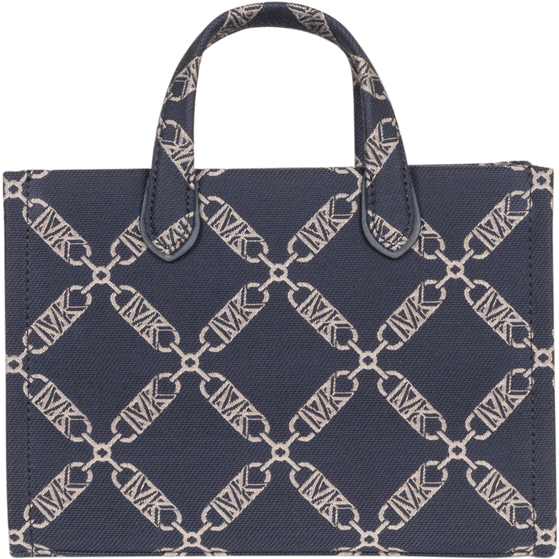 Gigi Small Empire Logo Jacquard Messenger Bag - Navy/Multi