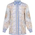 Ryleigh Silk Blouse - Light Blue