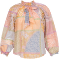 Gemma Blouse Silk Cotton - Peach