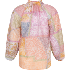 Gemma Blouse Silk Cotton - Peach