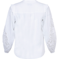 Reese Solid Linen Top - White