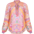 Lucia Blouse Silk Viscose - Orange