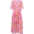 Freya Dress W Tiered Dress - Pink