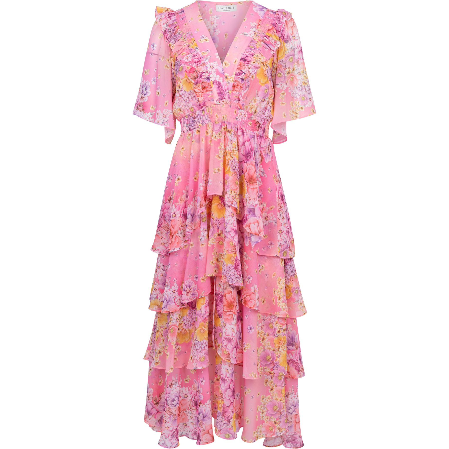 Freya Dress W Tiered Dress - Pink