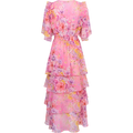 Freya Dress W Tiered Dress - Pink