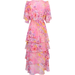 Freya Dress W Tiered Dress - Pink