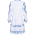 Isabel Dress Embrodery - Blue