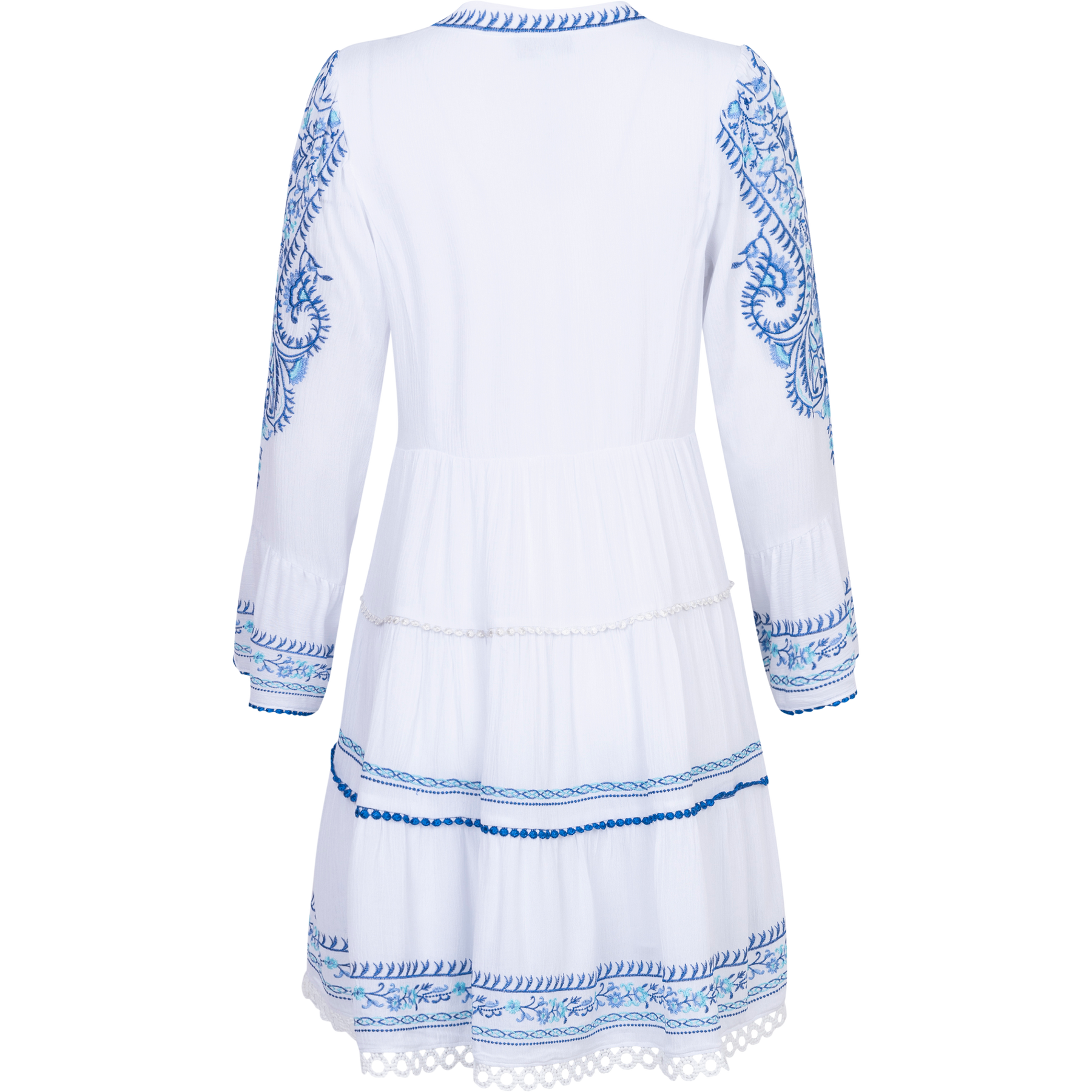 Isabel Dress Embrodery - Blue