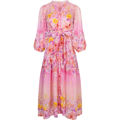Valerie Linen Dress - Pink