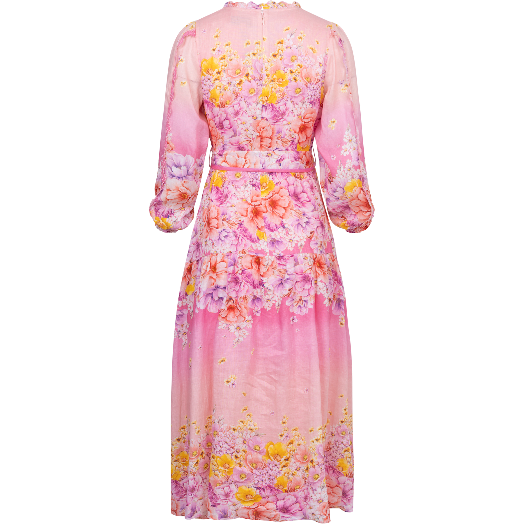 Valerie Linen Dress - Pink