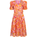 Mary Linen Dress W Belt - Pink