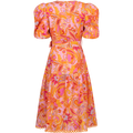 Mary Linen Dress W Belt - Pink