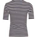 Slim Striped 1X1 Ribbed SS T - Evening Blue
