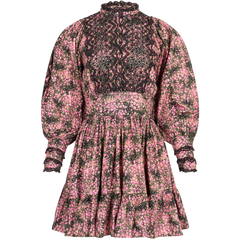 Décorated Poplin Mini Dress - Petite Rose
