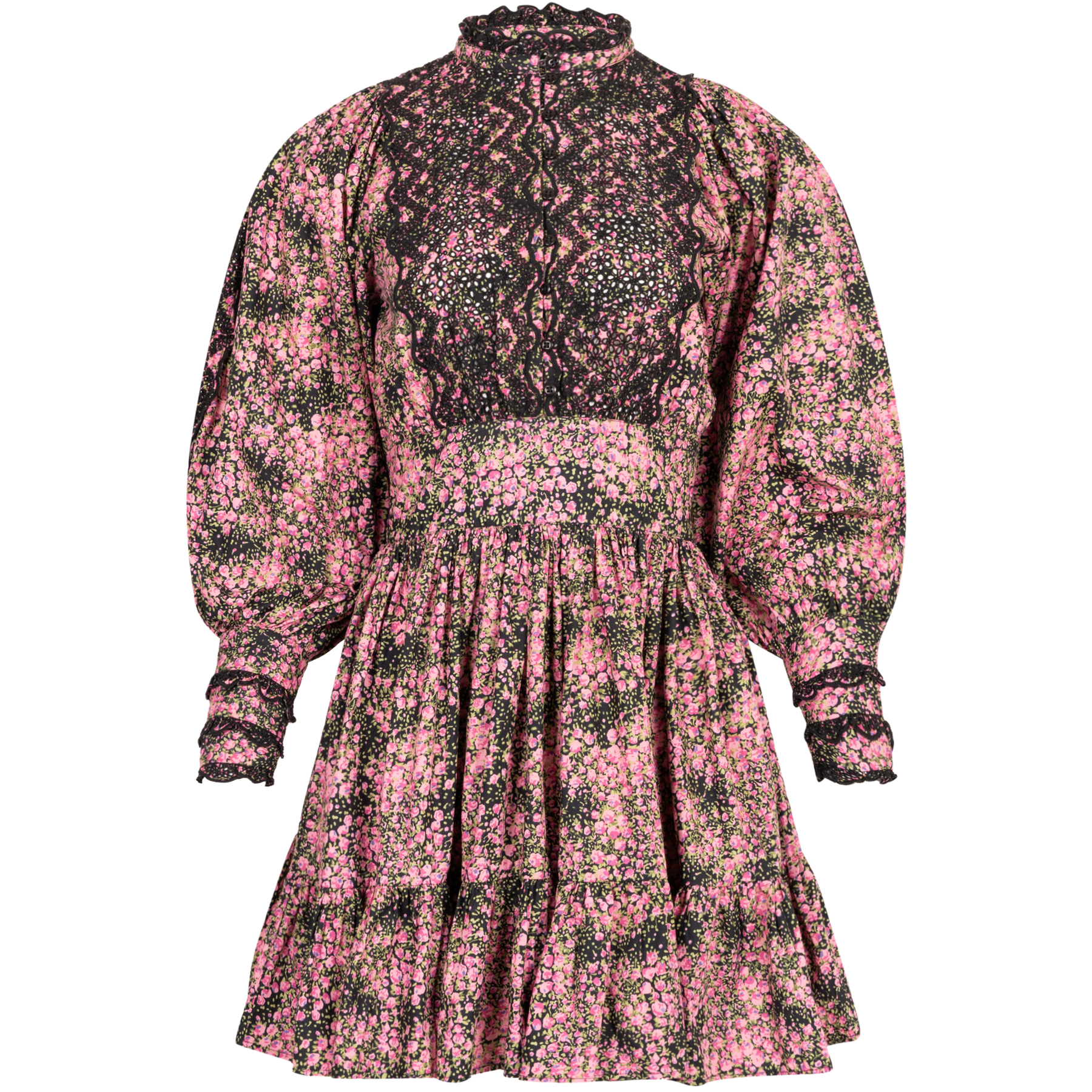 Décorated Poplin Mini Dress - Petite Rose