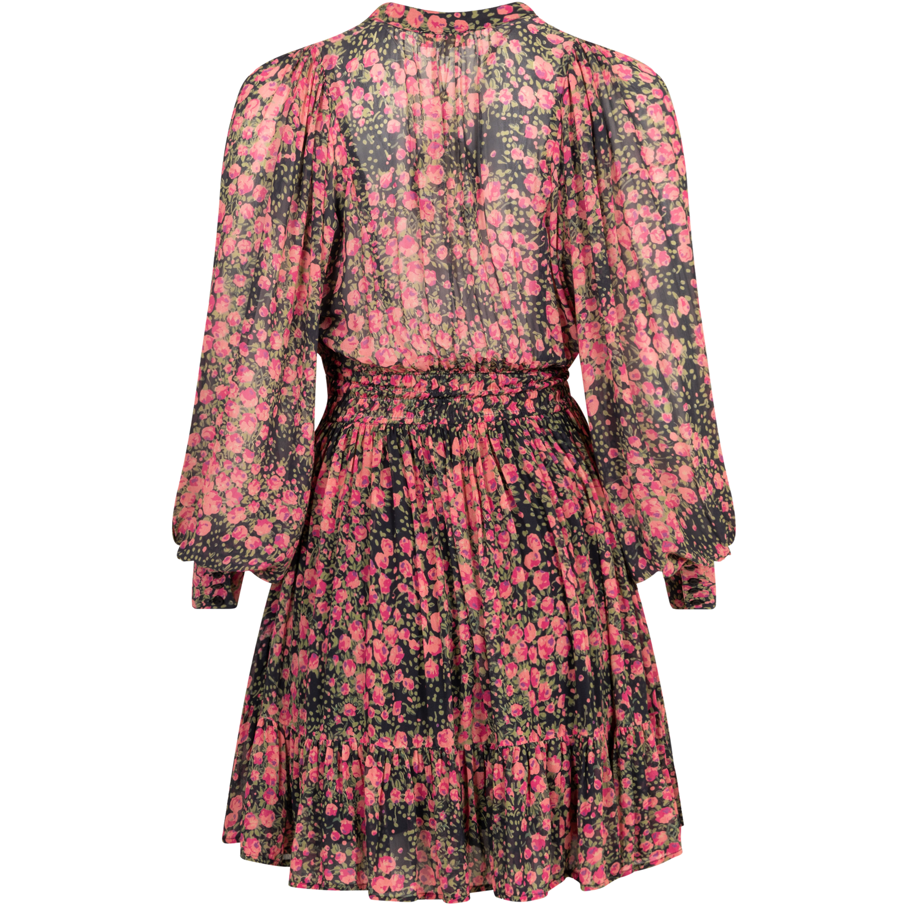 Georgette Mini Dress - Petite Roses