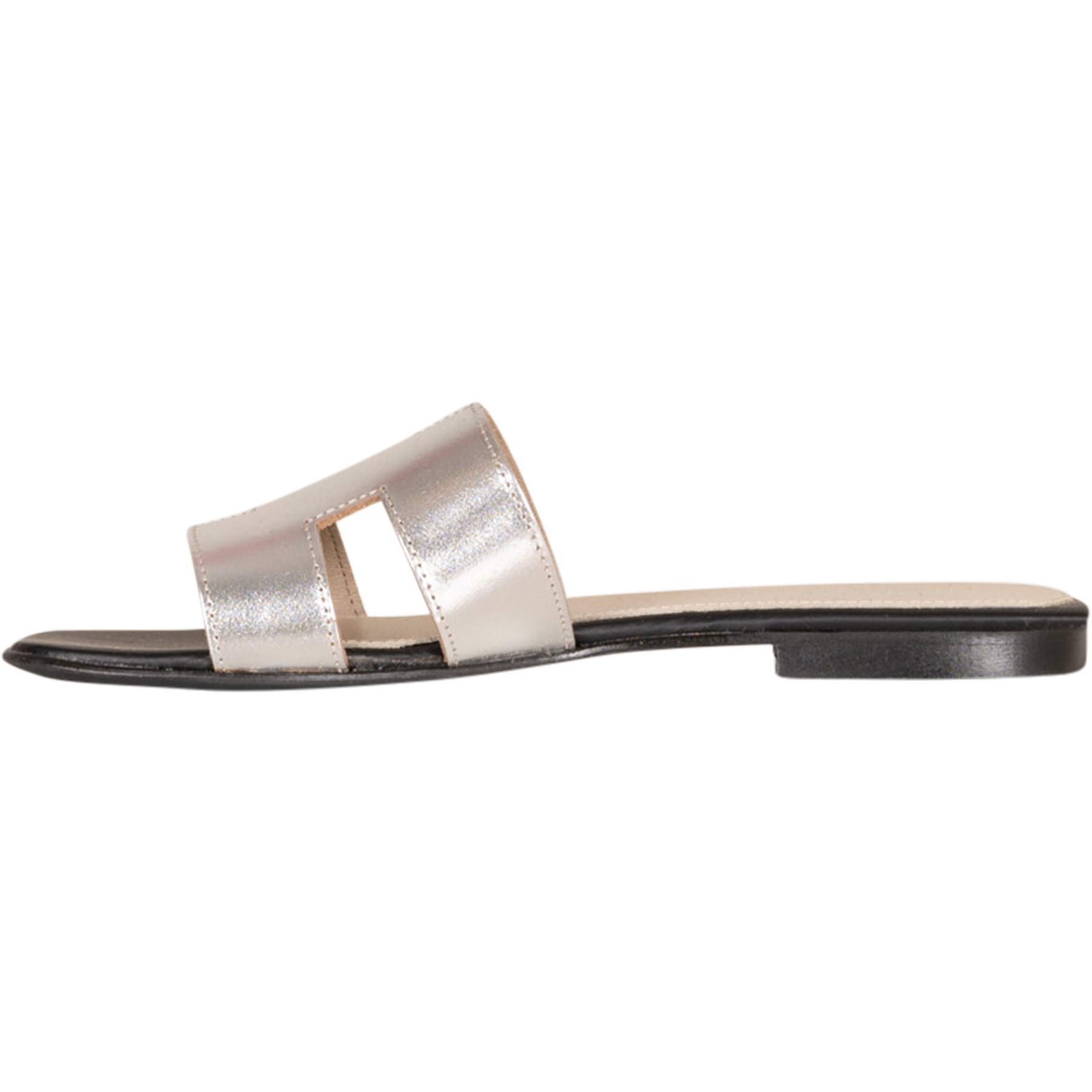 Claire Plain Leather - Silver