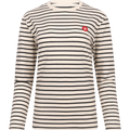 Mel Longsleeve - Off-White/Black Stripes