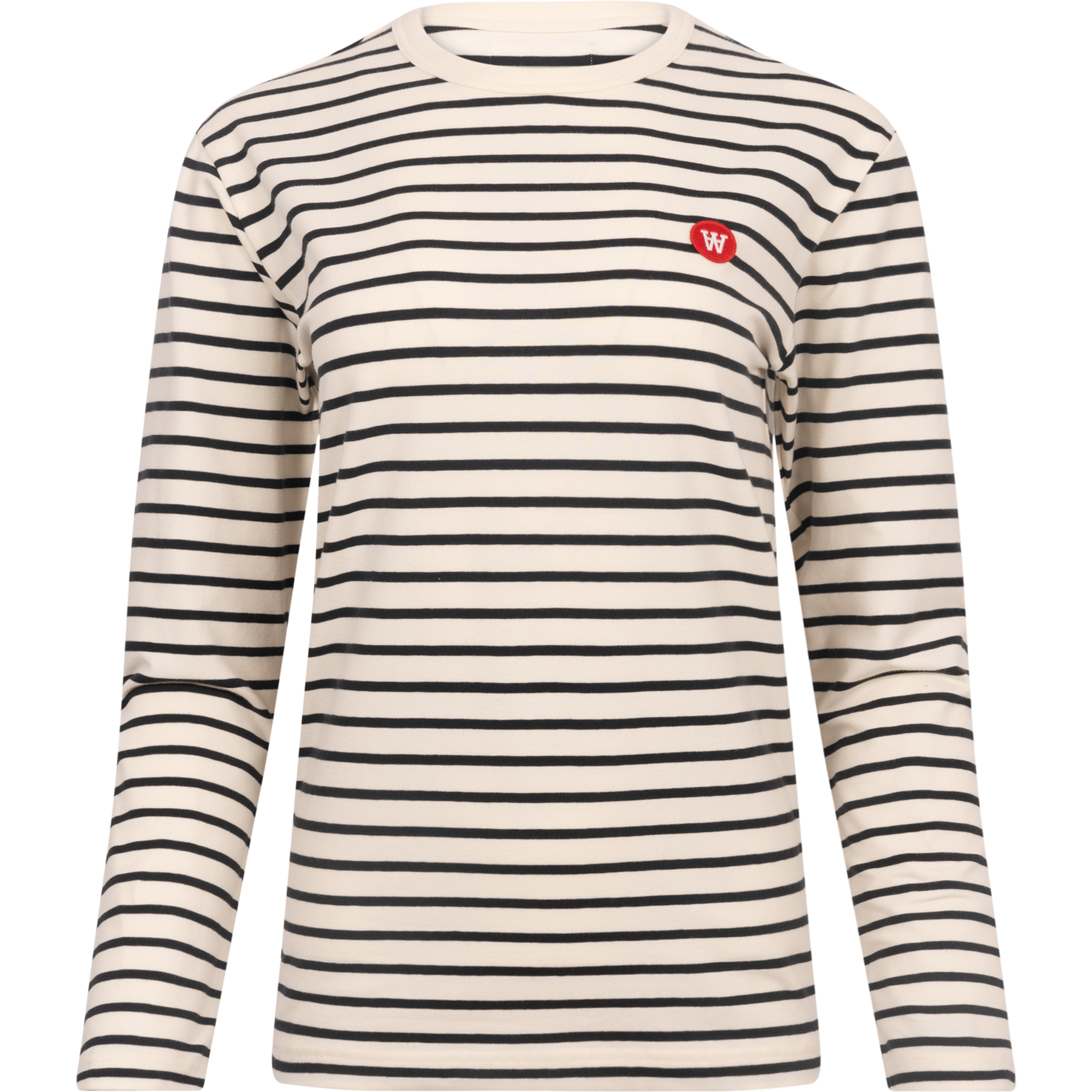 Mel Longsleeve - Off-White/Black Stripes