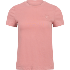 Regular Tonal Shield SS T-Shirt - California Pink Melange