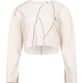 Rib Patchwork Top - Off-White