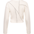 Rib Patchwork Top - Off-White