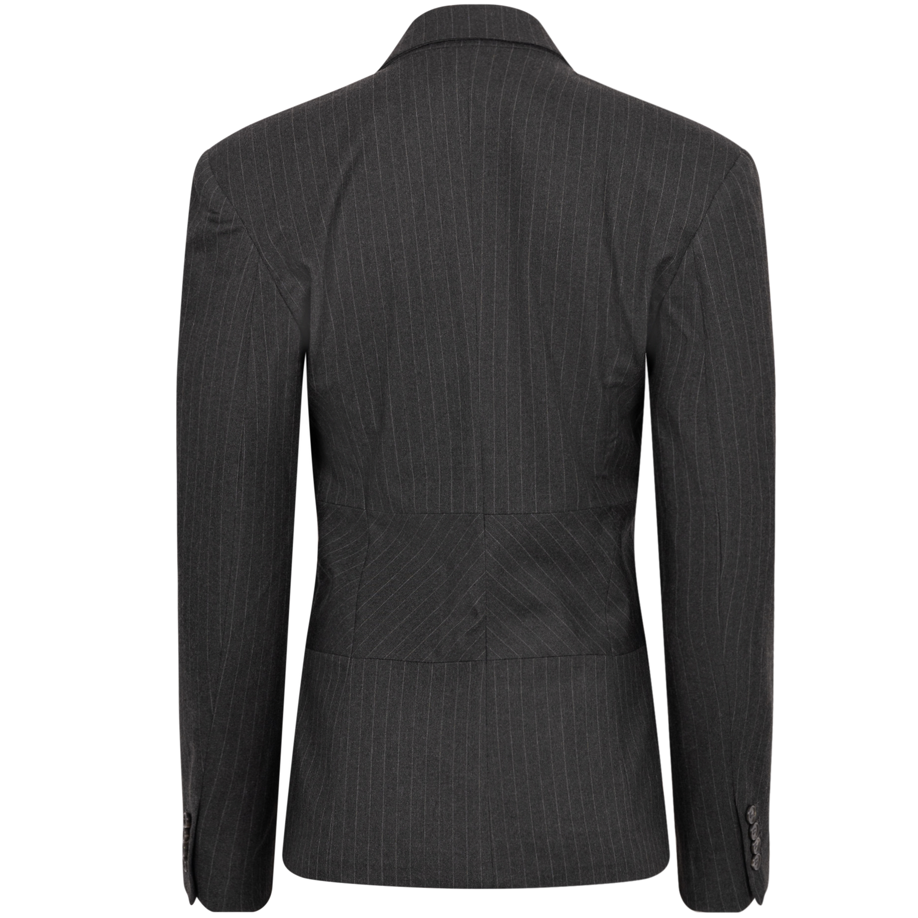 Hourglass Blazer - Grå Pinstripe