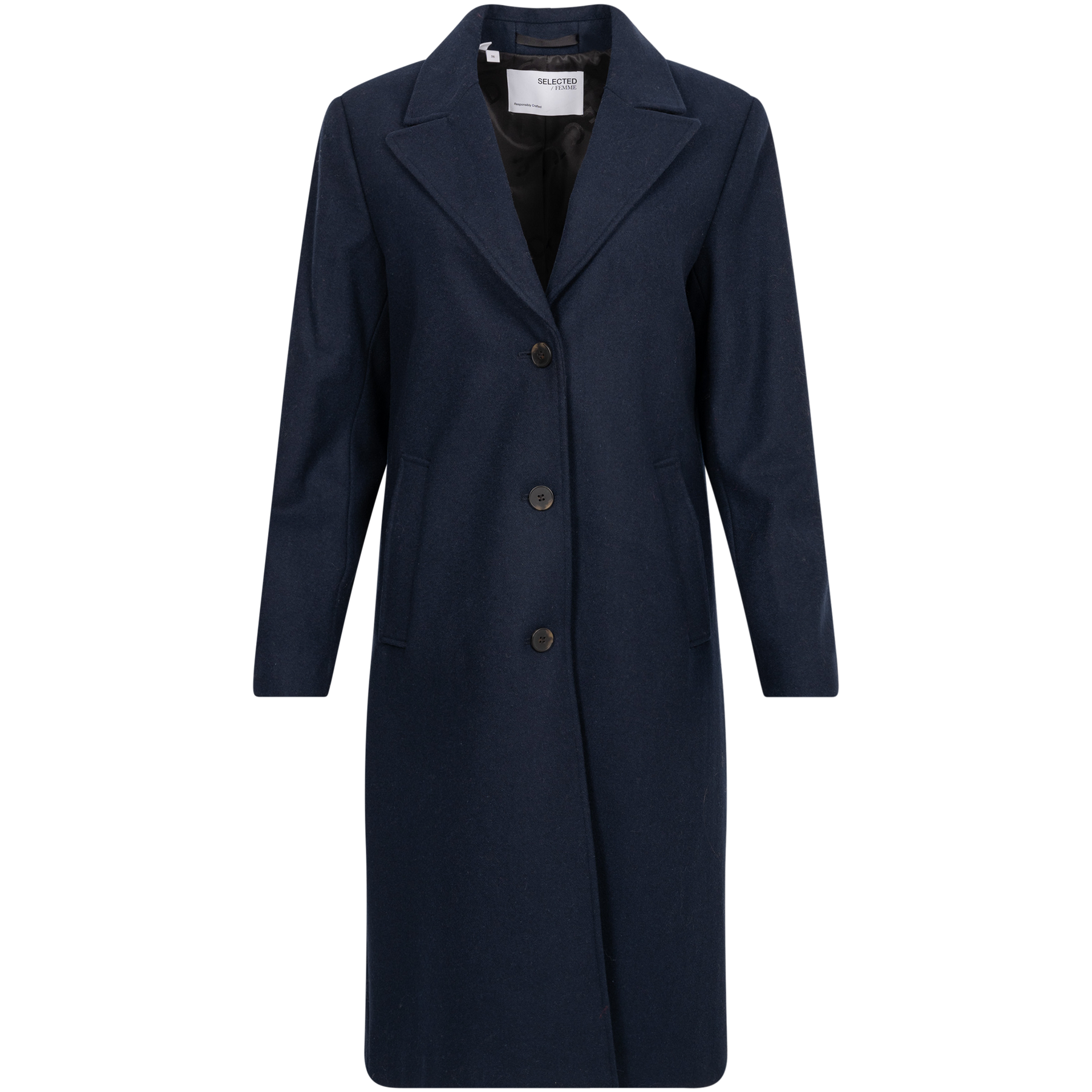 Alma Wool Coat - Dark Sapphire