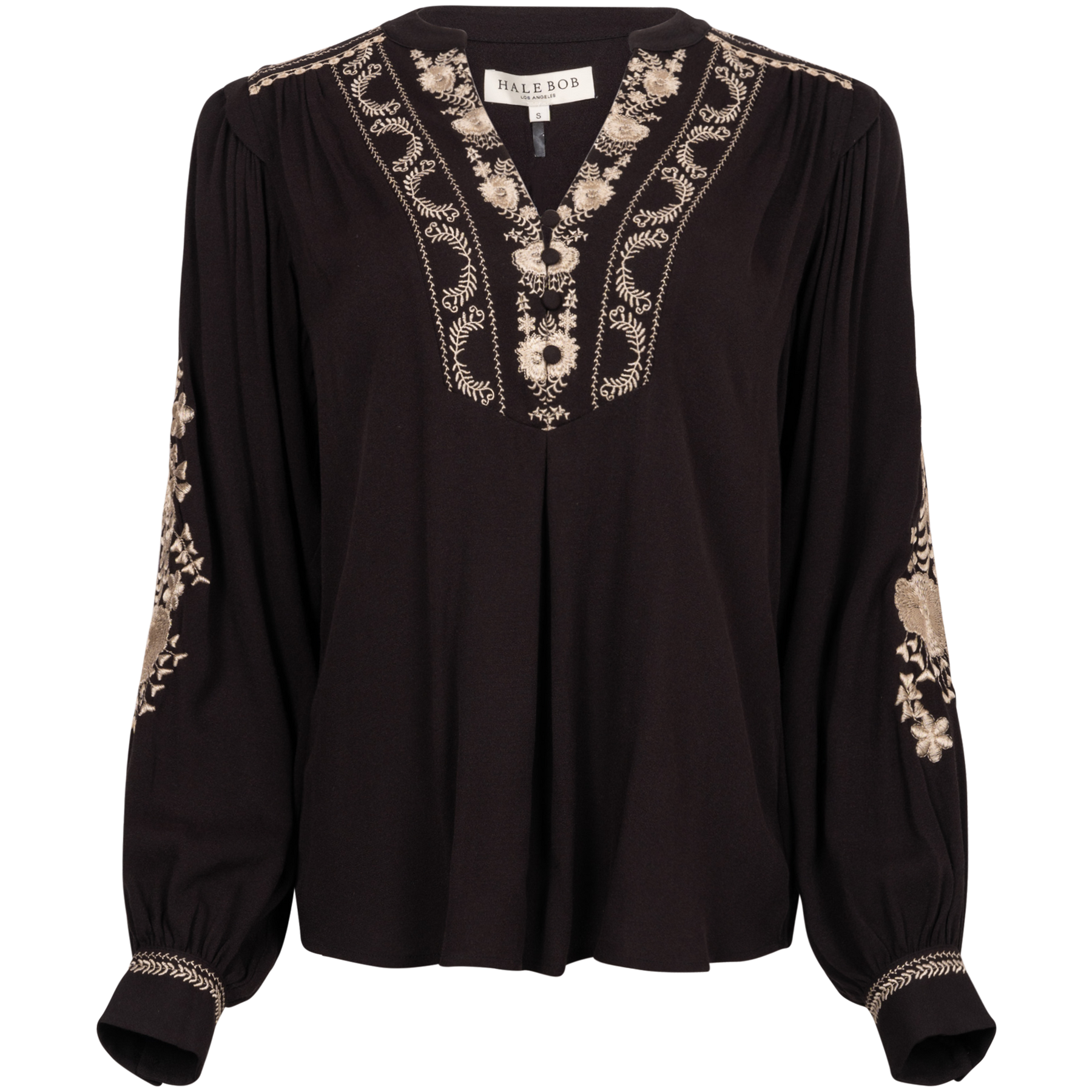 Leonie Embrodery Top - Black