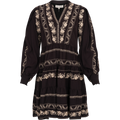 Luna Embrodery Dress - Black