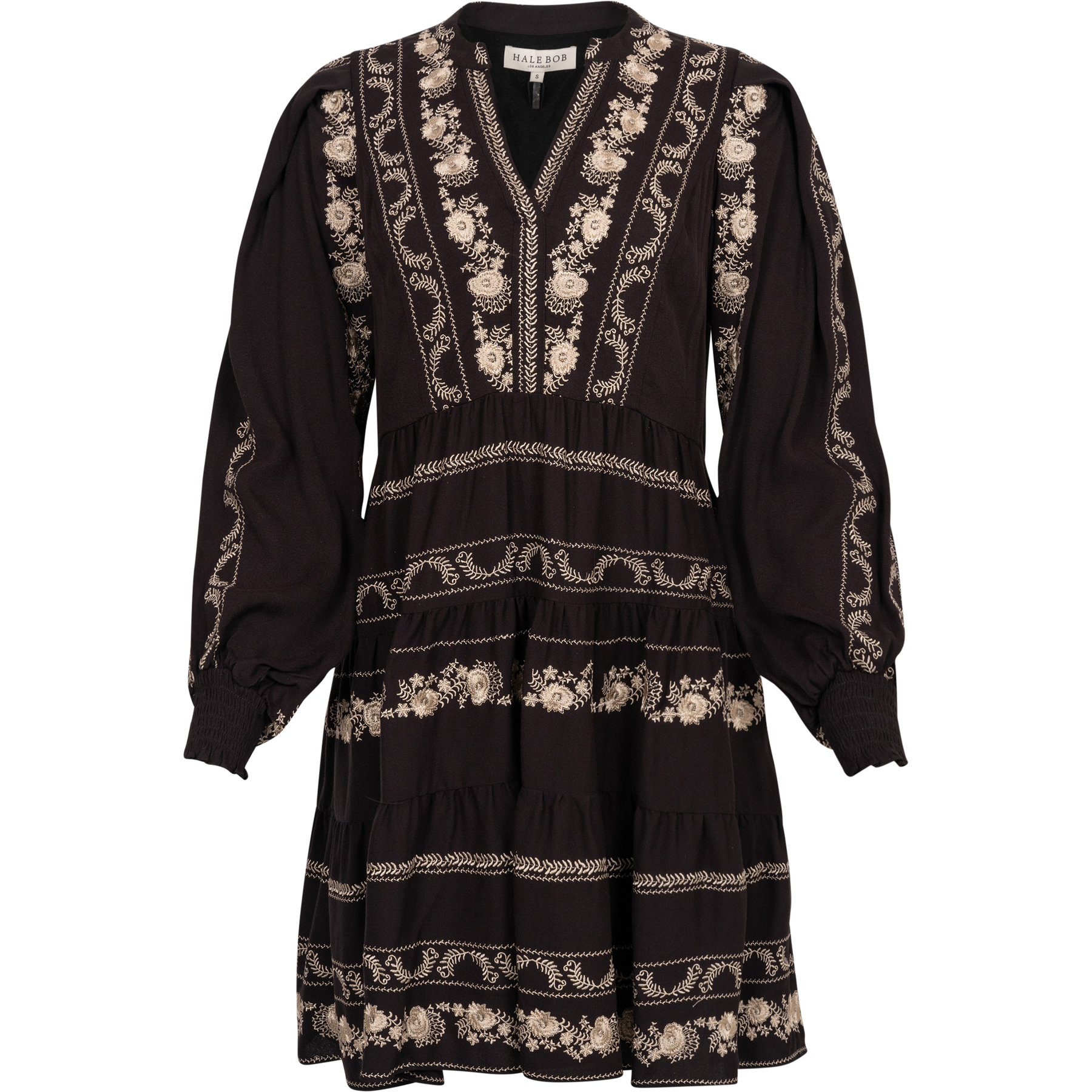 Luna Embrodery Dress - Black