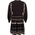 Luna Embrodery Dress - Black