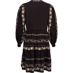 Luna Embrodery Dress - Black