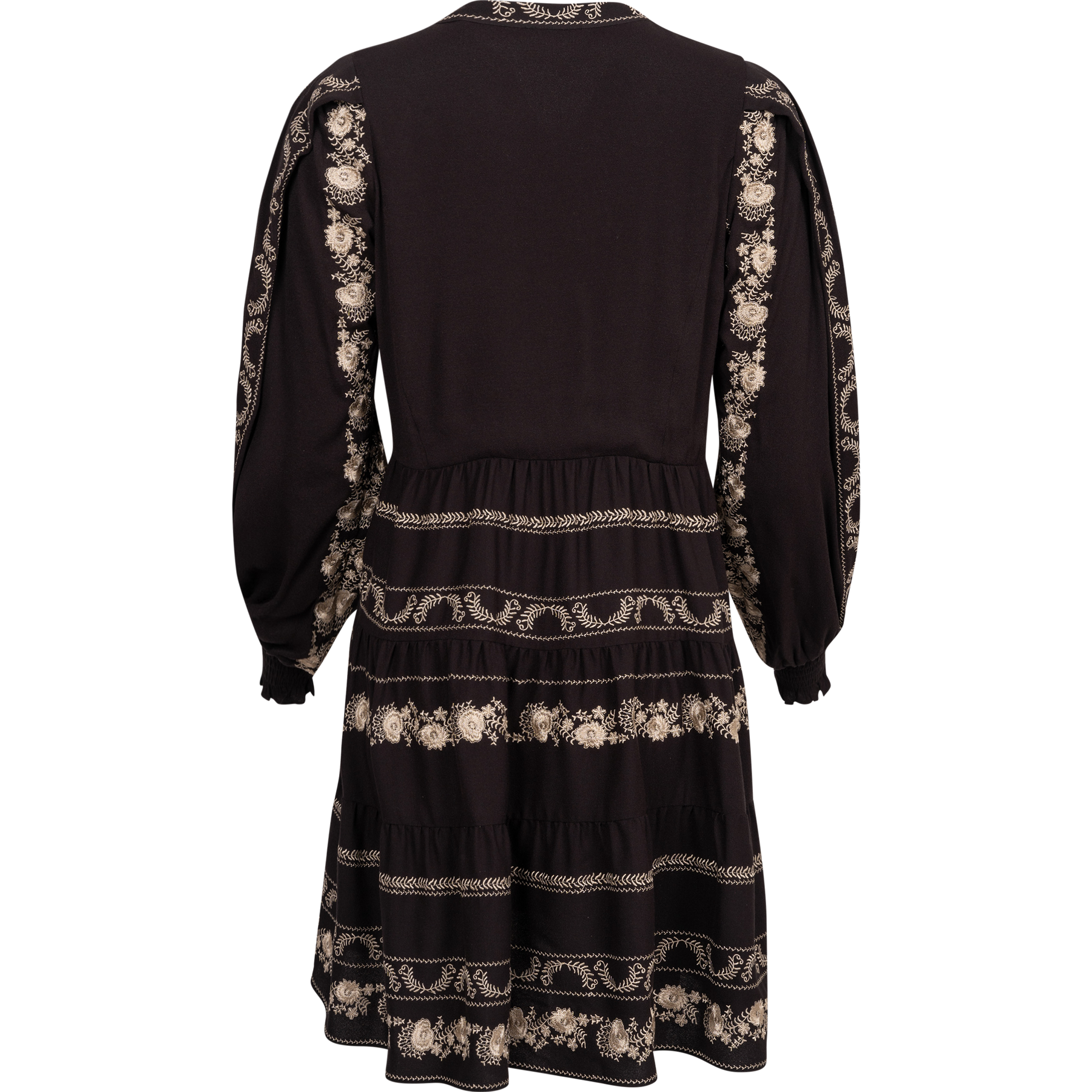 Luna Embrodery Dress - Black