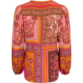 Louise Silk Blouse - Orange