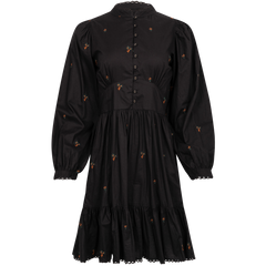 Marie Dress - Broderie Black