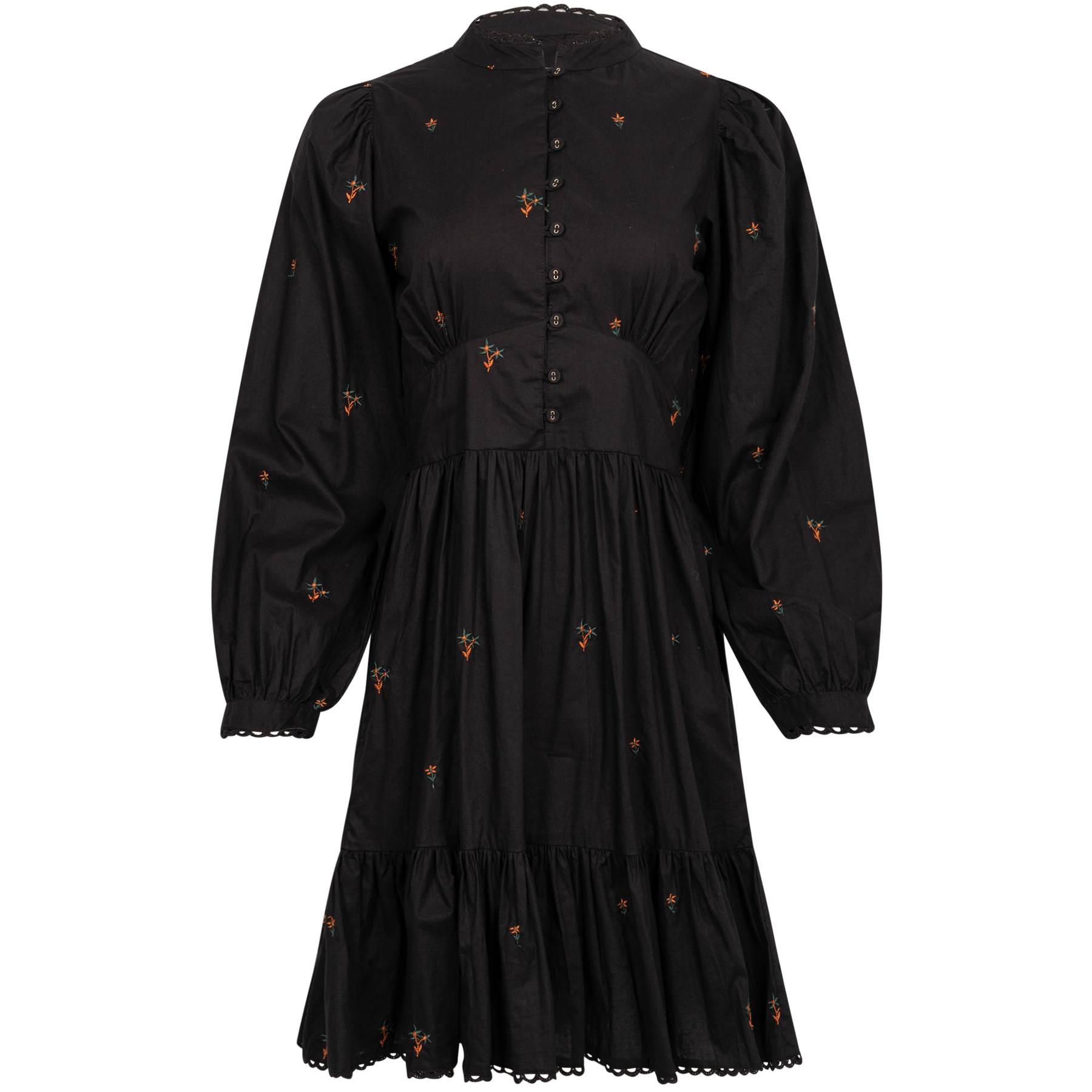 Marie Dress - Broderie Black
