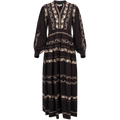 Luna Long Silk Blouse - Black