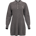 Cosmo Button Dress - Grey Melange