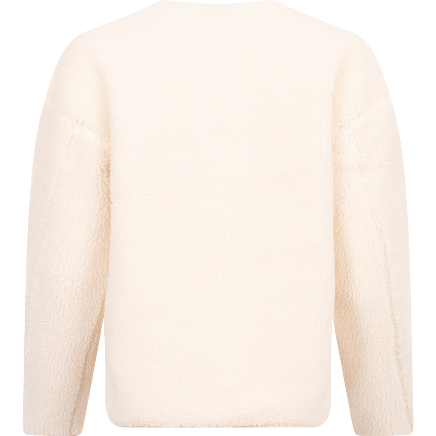 Sherpa Fleece Bomber - White Smoke
