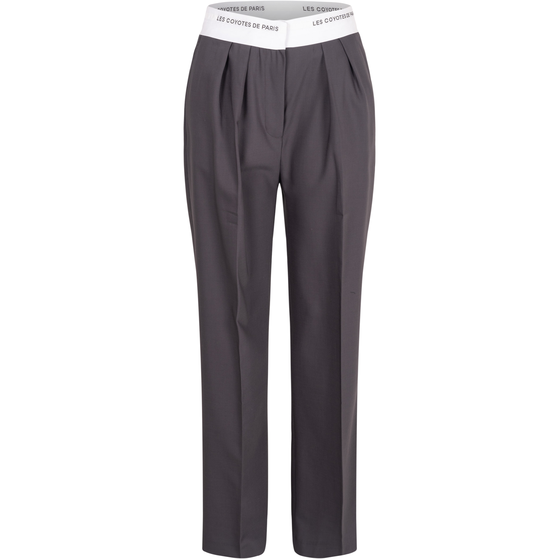 Branded Waistband Trousers - Stålgrå