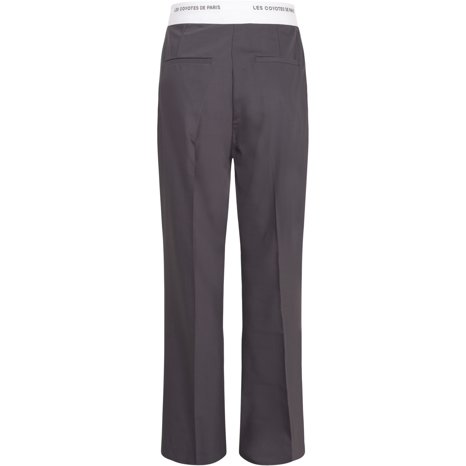 Branded Waistband Trousers - Stålgrå