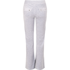 Layla Low Rise Flare Pocketed - Silver Marl