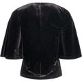 Lucia Velour Top - Black