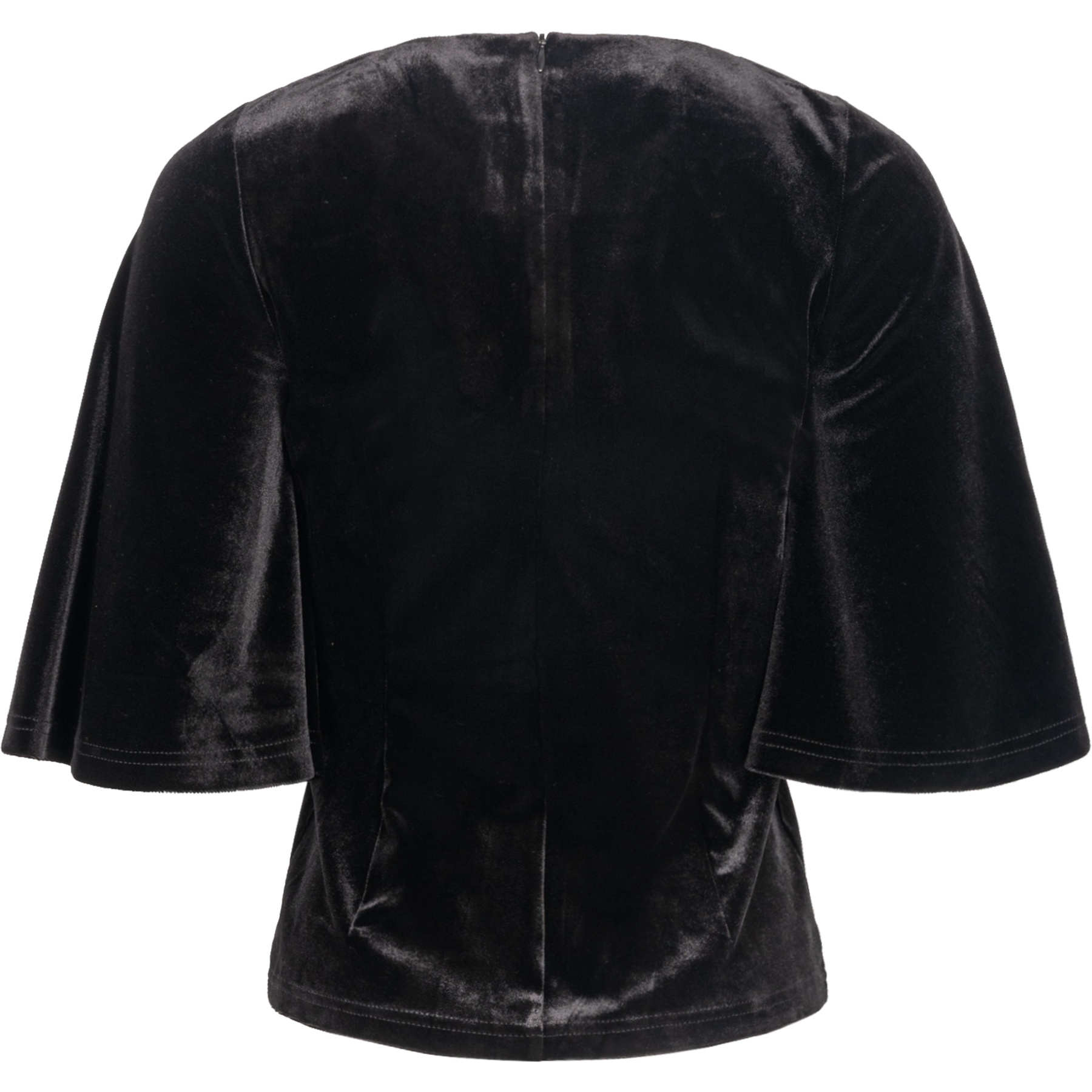Lucia Velour Top - Black