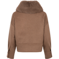 Charlie Jacket - Faux Fur - Wool Brown